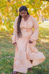 Carnelia Apricot Maxi Dress