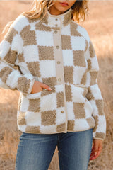 The Snuggle Check Sherpa Jacket