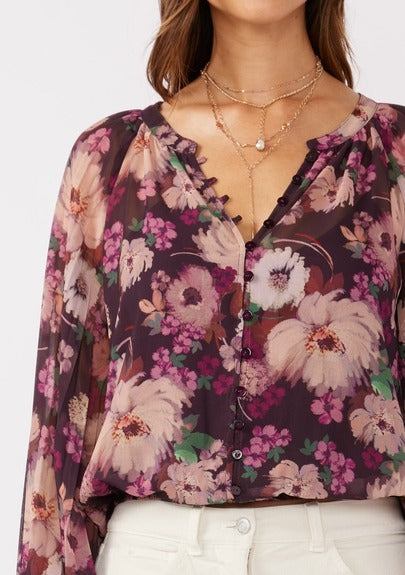 Floral Sheer Blouse