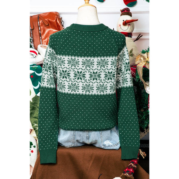 Evergreen Heart Knit Sweater