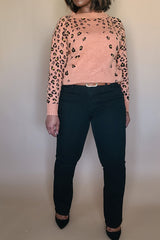 Slouchy Leopard Pullover