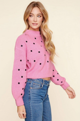 Imogen Polka Cropped Sweater